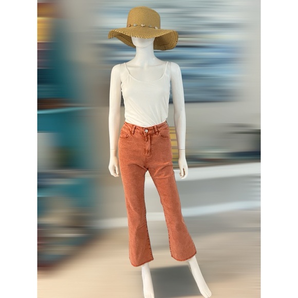 POLOGRAM Button closure wide leg pants S M L - Picture 3 of 8